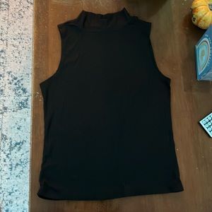 Tight fitted turtle neck tank top
